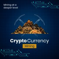 Crypto Mining Instagram Post Design