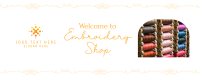 Embroidery Materials Facebook cover Image Preview