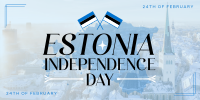 Majestic Estonia Independence Day Twitter Post Design