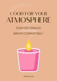 Scented  Candles Poster Design