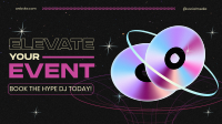 Retro Hire DJ Facebook Event Cover Design