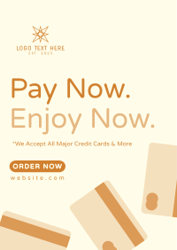 Seamless Online Payment Poster Design