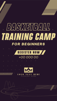 Basketball Training Camp Facebook Story Design