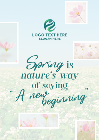 Spring Quote Poster Preview