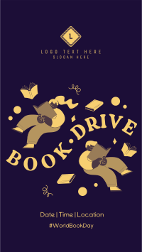 Donate Books, Fill Hearts Instagram Story Design