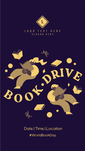 Donate Books, Fill Hearts Instagram story Image Preview