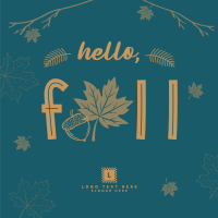 Hello Fall Greeting Linkedin Post Image Preview