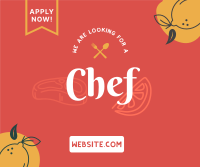 Restaurant Chef Recruitment Facebook post Image Preview