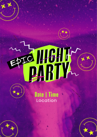 Epic Night Party Poster Image Preview
