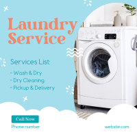 Laundry Bubbles Instagram Post Design