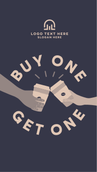 Buy One Get One Coffee Instagram Story Preview