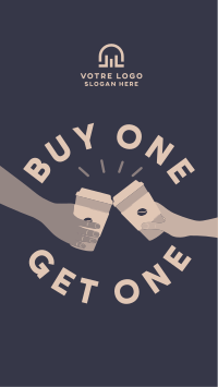 Buy One Get One Coffee Instagram Story Design