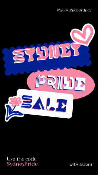 Sydney Pride Stickers Instagram Story Design