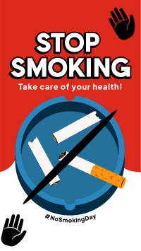 Smoking Habit Prevention Facebook Story Design