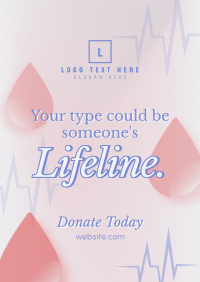 Donate Blood Campaign Poster Image Preview