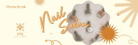 Trendy Nail Salon Twitter Header Image Preview