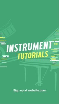 Music Instruments Tutorial TikTok Video Design