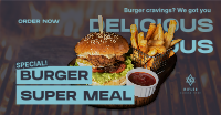 Special Burger Meal Facebook Ad Design