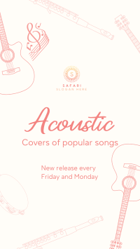 Acoustic Music Covers Instagram story Image Preview