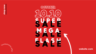 10.10 Flash Sale Facebook event cover Image Preview