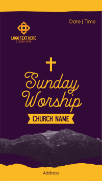 Church Sunday Worship Instagram Story | BrandCrowd Instagram Story Maker