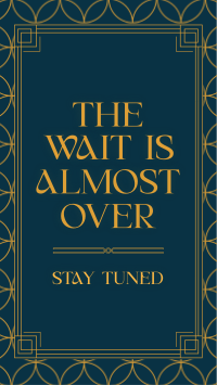 Stay Tuned Art Deco Facebook Story Design