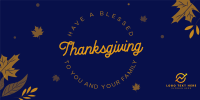 Thanksgiving Leaves Twitter post Image Preview