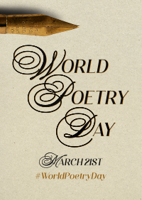 World Poetry Day Pen Flyer Preview