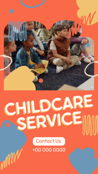 Abstract Shapes Childcare Service Instagram reel Image Preview