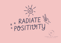 Radiate Positivity Postcard Image Preview
