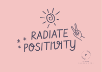 Radiate Positivity Postcard Image Preview