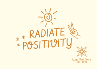 Radiate Positivity Postcard Image Preview