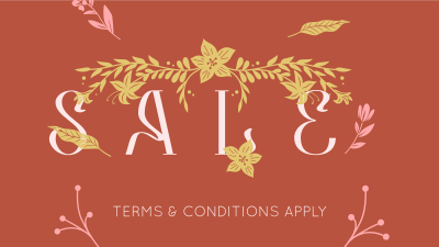 Generic Floral Sale Facebook event cover Image Preview