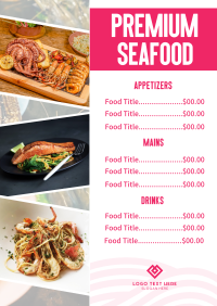 Premium Seafoods Menu Image Preview