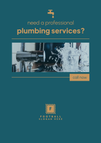 Professional Plumbing Services Poster Design
