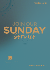 Sunday Service Poster Design