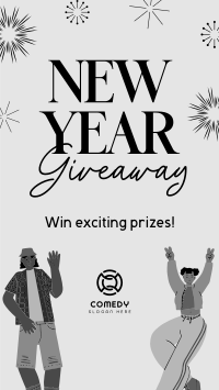New Year's Giveaway Facebook story Image Preview