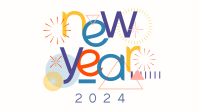 Abstract New Year Video Image Preview
