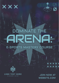 Grunge Gaming Course Flyer Image Preview