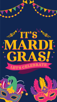 Modern Mardi Gras TikTok Video Image Preview