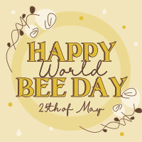 Happy World Bee Instagram Post Design