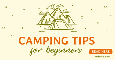 Camping Tips For Beginners Facebook ad Image Preview