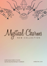Mystical Jewelry Boutique Flyer Design