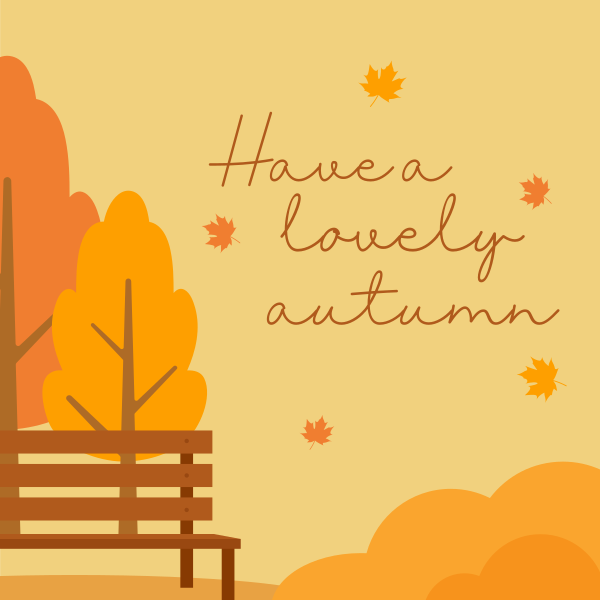 Autumn Greetings Instagram Post Design Image Preview