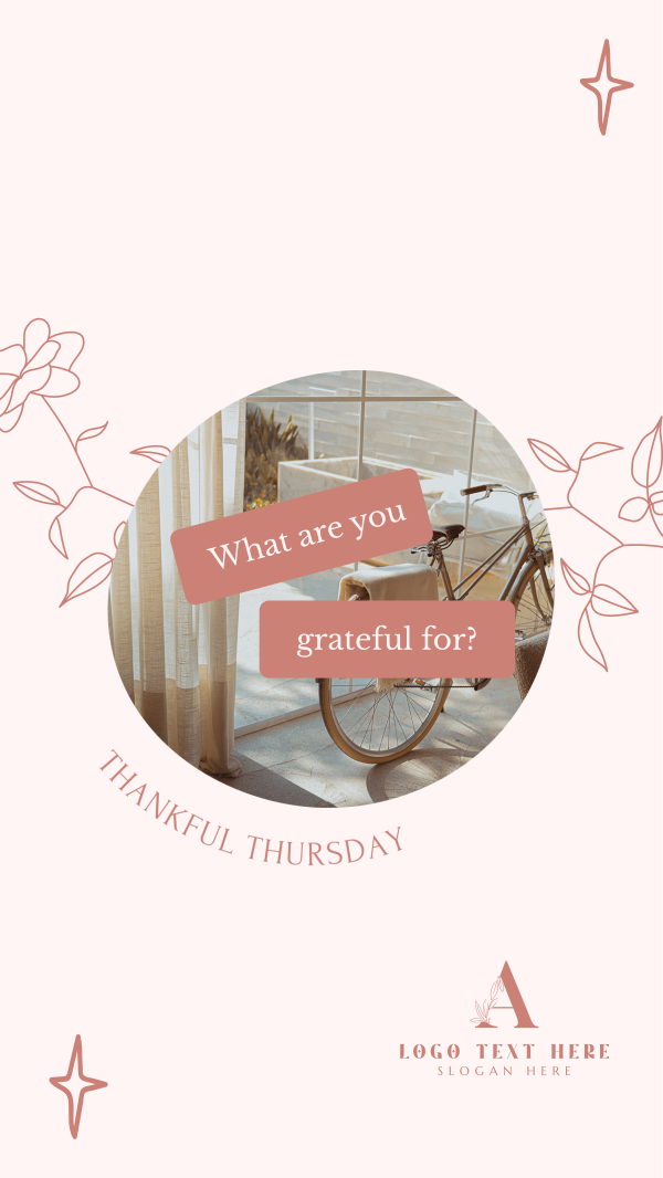Dainty Thankful Thursday Instagram Story Design Image Preview