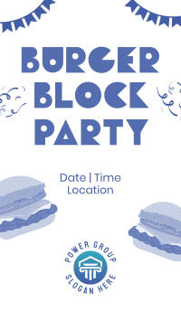Burger Block Party Instagram Story Design