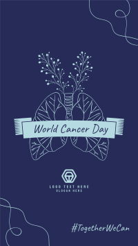 World Cancer Day Lungs Illustration Instagram story Image Preview