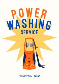 Power Washing Service Poster Design