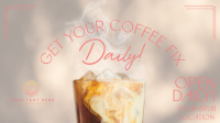 Coffee Pickup Daily Facebook Event Cover Design