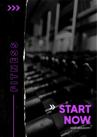 Fitness Starts Now Flyer Design